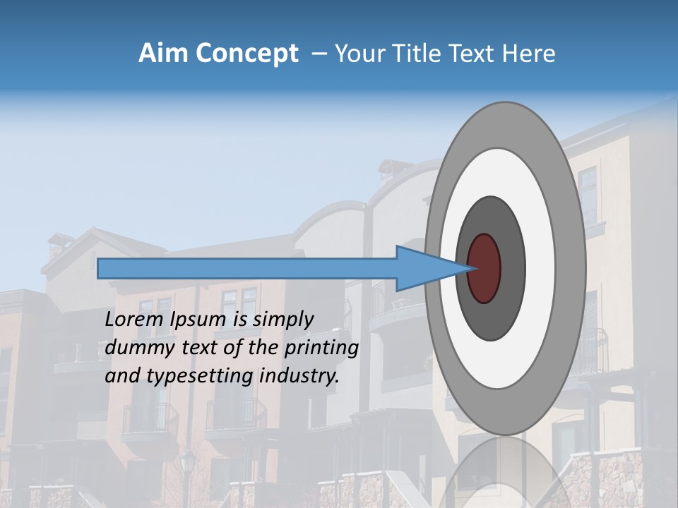 Colorful Condominiums PowerPoint Template
