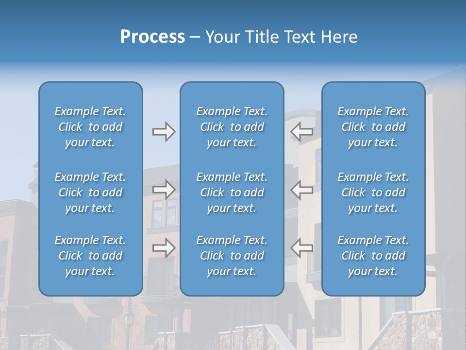 Colorful Condominiums PowerPoint Template