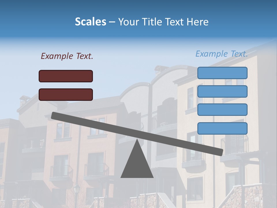 Colorful Condominiums PowerPoint Template