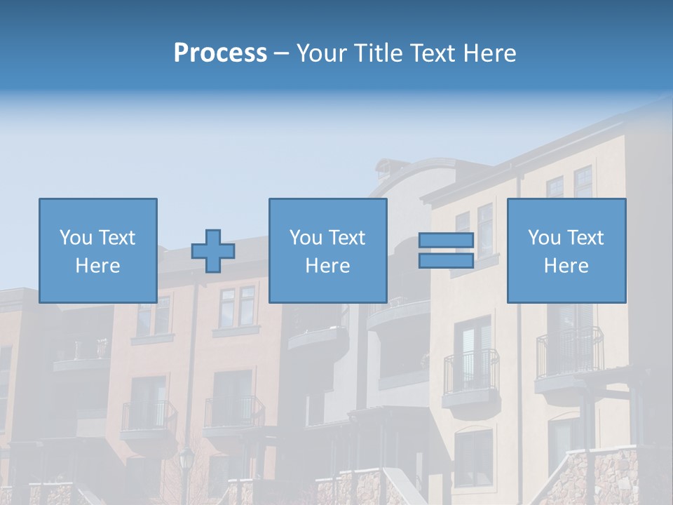 Colorful Condominiums PowerPoint Template