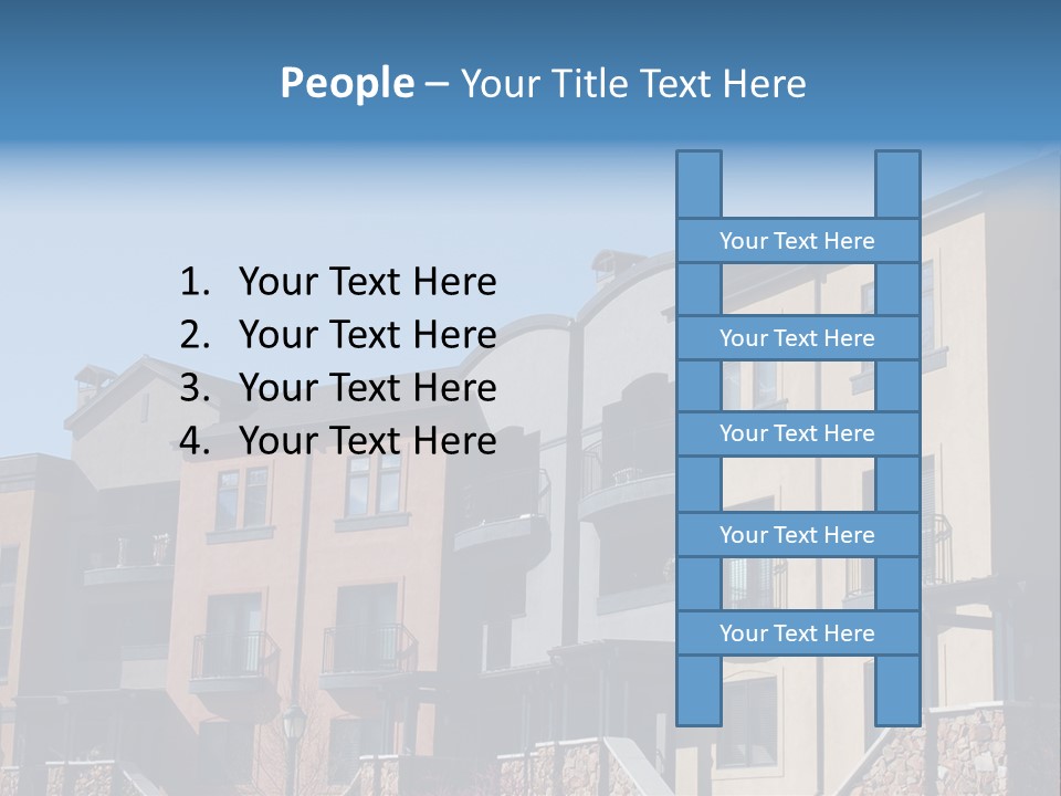 Colorful Condominiums PowerPoint Template