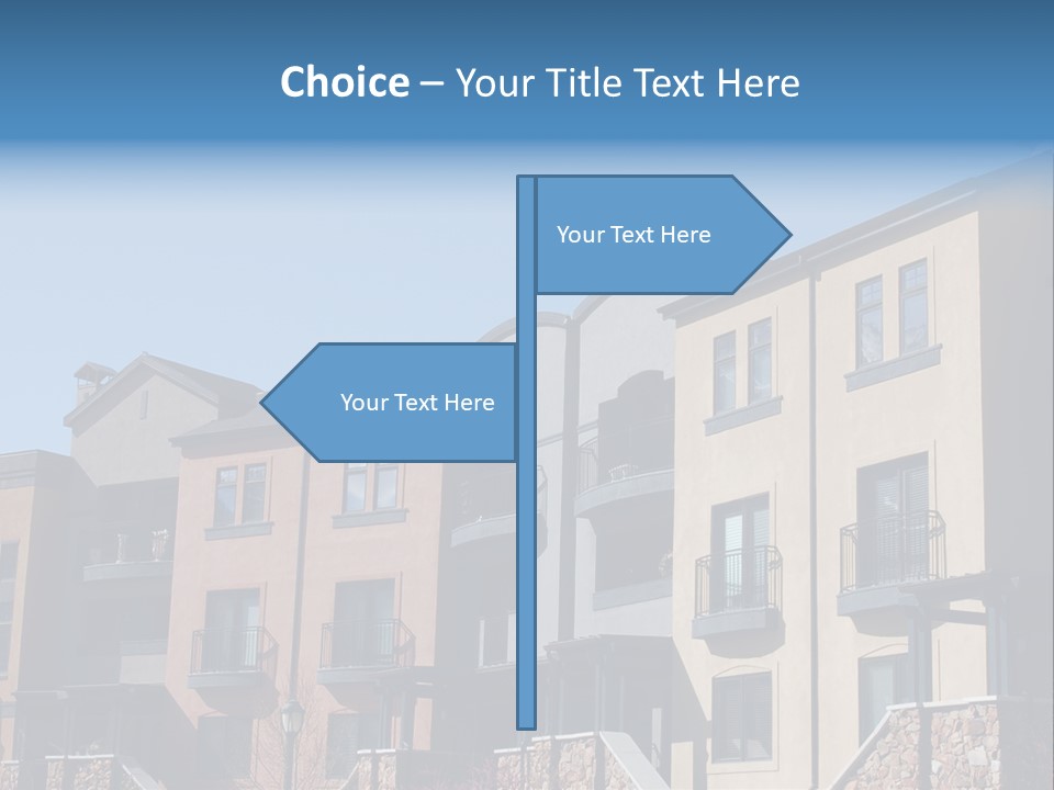 Colorful Condominiums PowerPoint Template