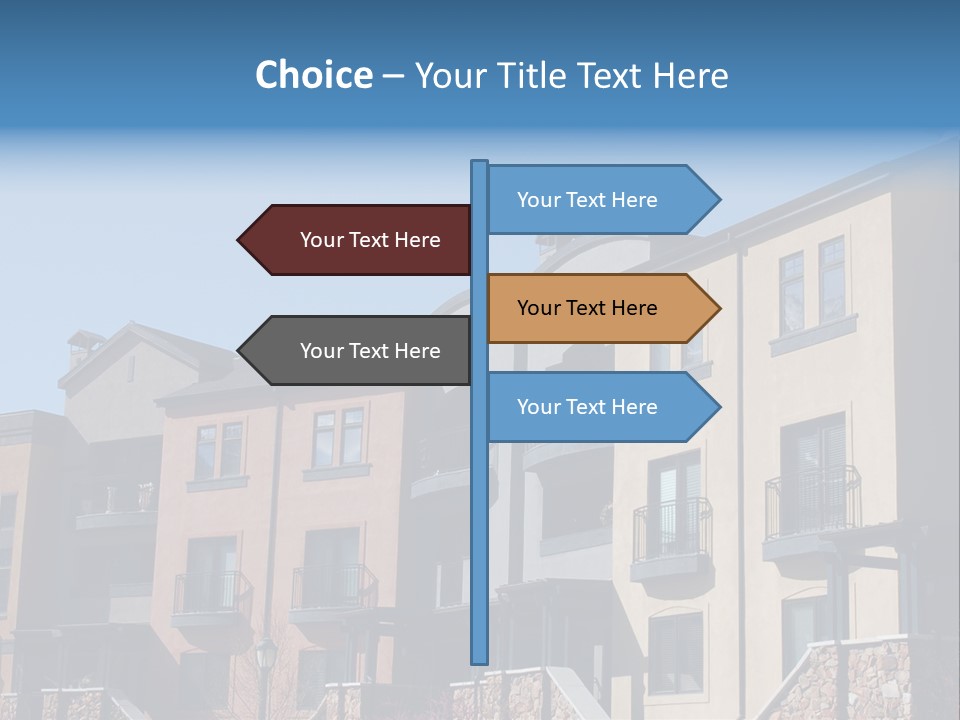 Colorful Condominiums PowerPoint Template
