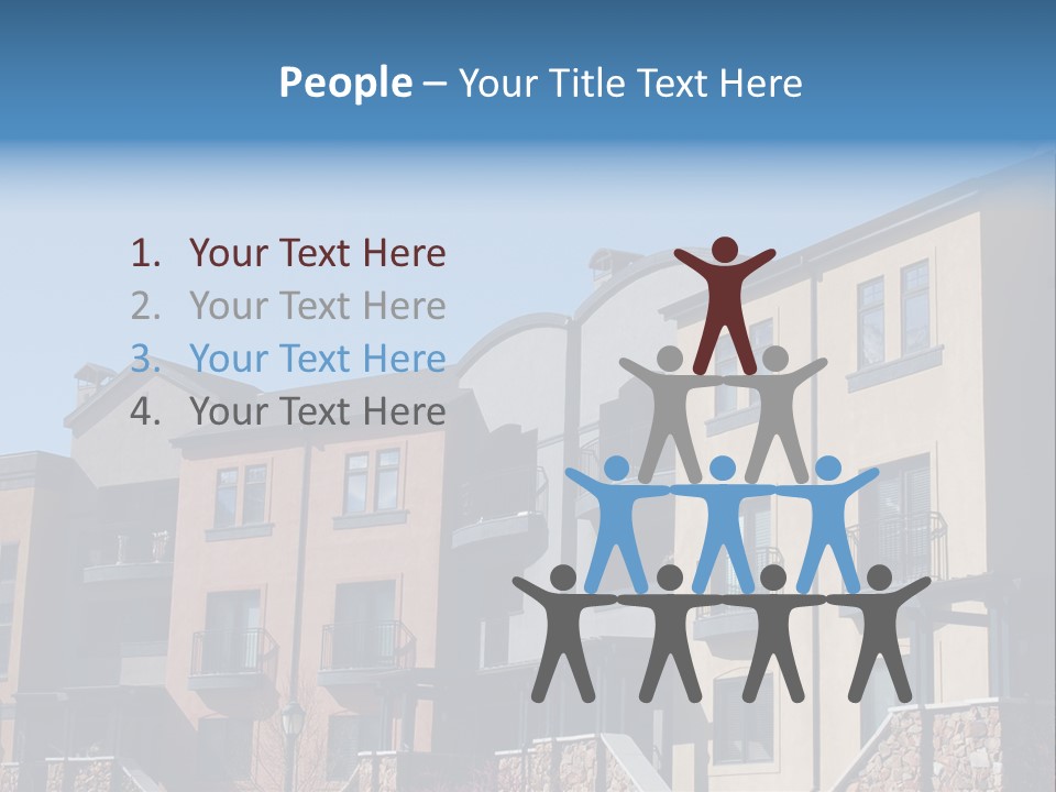 Colorful Condominiums PowerPoint Template