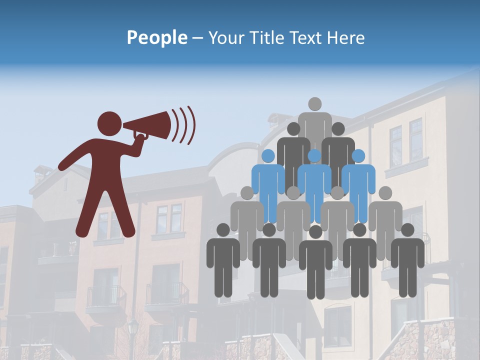 Colorful Condominiums PowerPoint Template