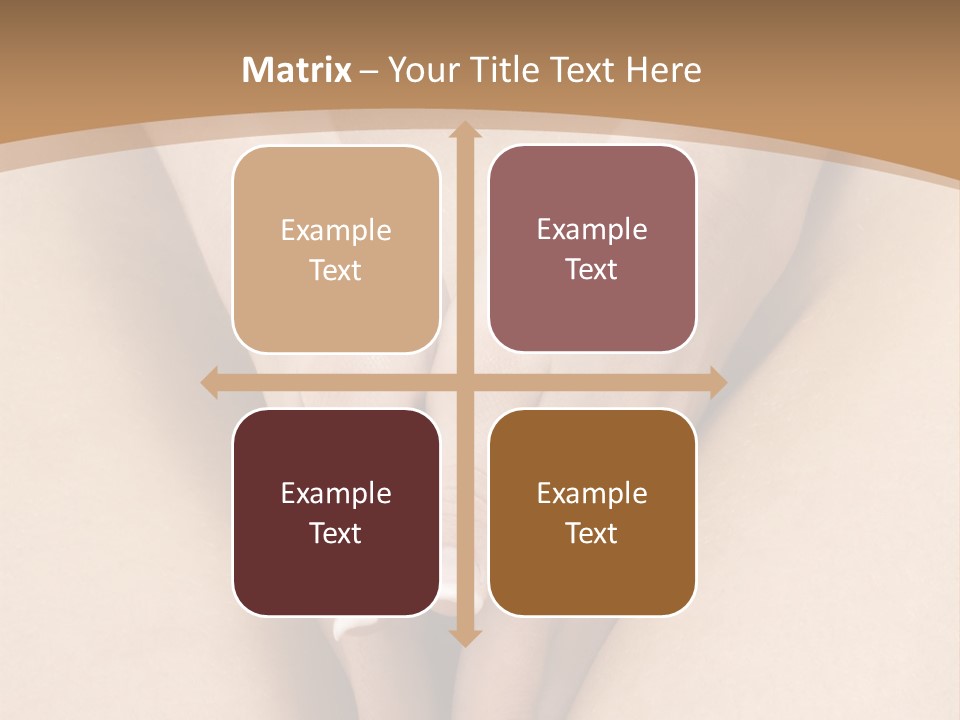 Close Up Of A Woman Body With Close Hands Between The Legs PowerPoint Template