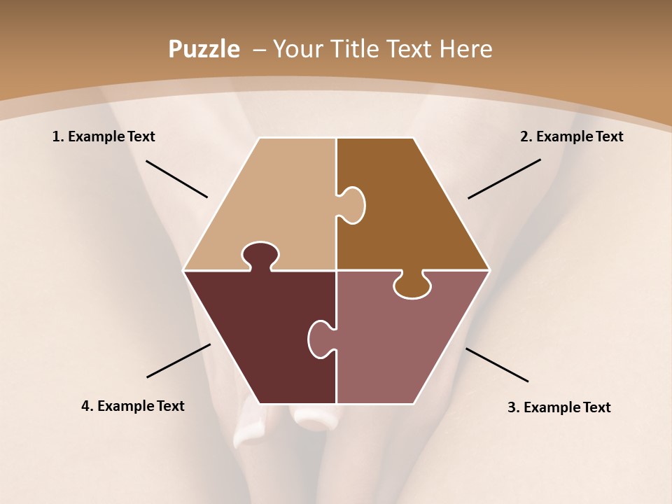 Close Up Of A Woman Body With Close Hands Between The Legs PowerPoint Template