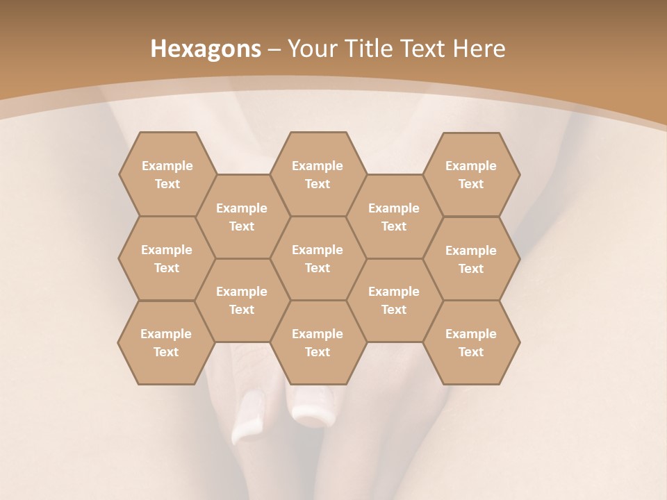 Close Up Of A Woman Body With Close Hands Between The Legs PowerPoint Template