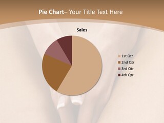 Close Up Of A Woman Body With Close Hands Between The Legs PowerPoint Template