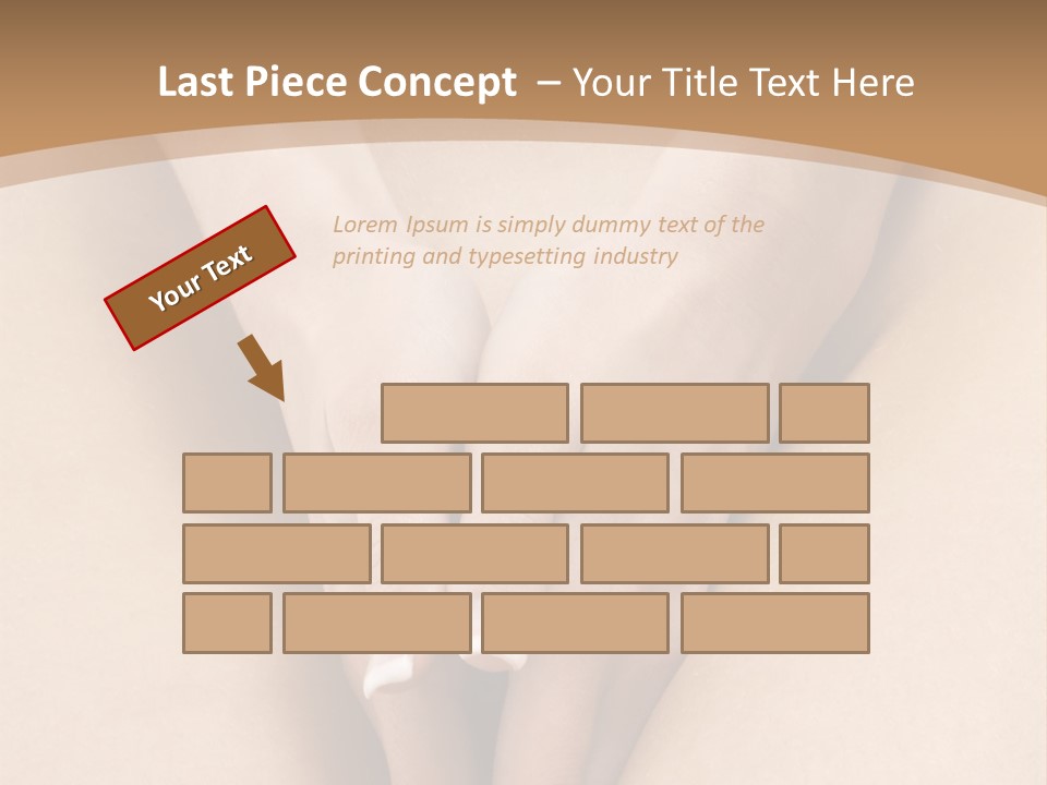 Close Up Of A Woman Body With Close Hands Between The Legs PowerPoint Template