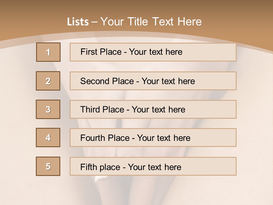 Close Up Of A Woman Body With Close Hands Between The Legs PowerPoint Template
