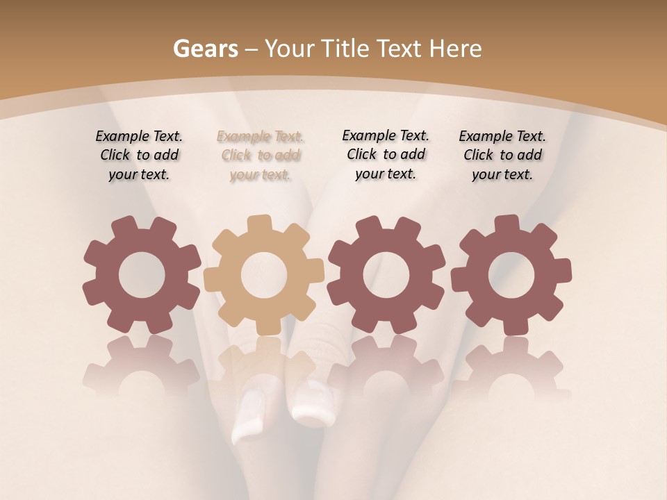 Close Up Of A Woman Body With Close Hands Between The Legs PowerPoint Template