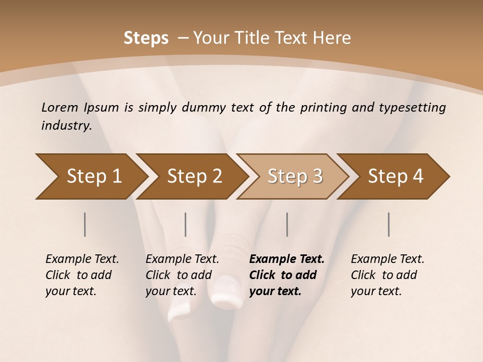 Close Up Of A Woman Body With Close Hands Between The Legs PowerPoint Template