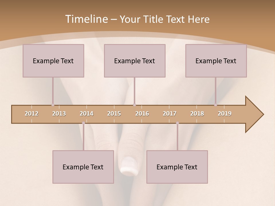 Close Up Of A Woman Body With Close Hands Between The Legs PowerPoint Template