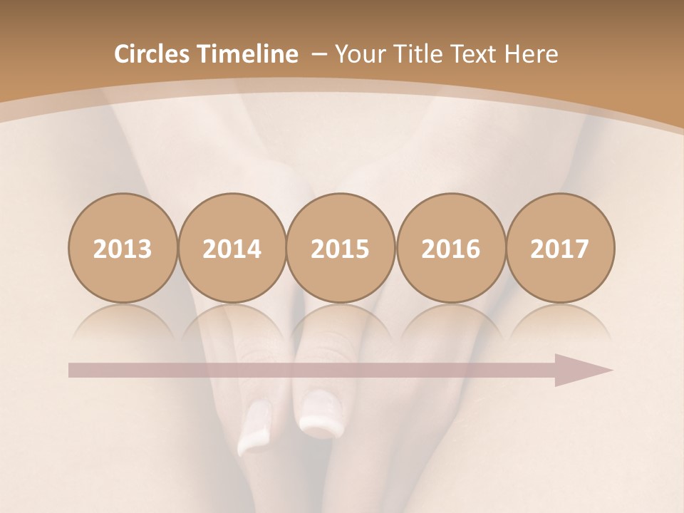 Close Up Of A Woman Body With Close Hands Between The Legs PowerPoint Template