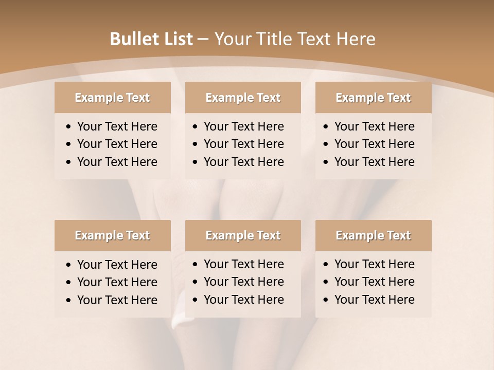 Close Up Of A Woman Body With Close Hands Between The Legs PowerPoint Template