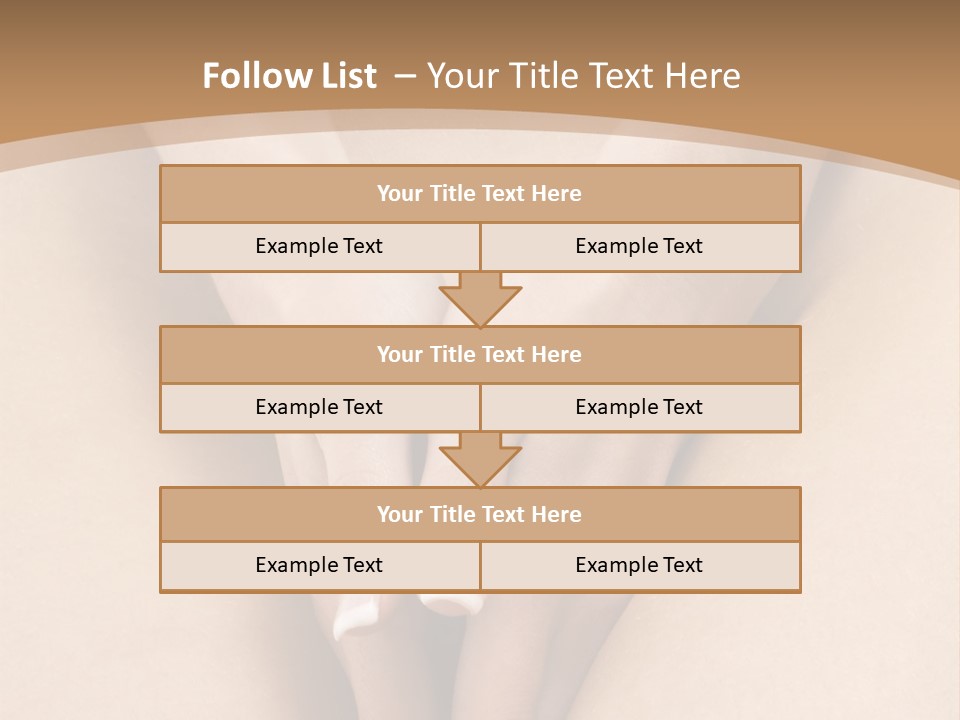 Close Up Of A Woman Body With Close Hands Between The Legs PowerPoint Template