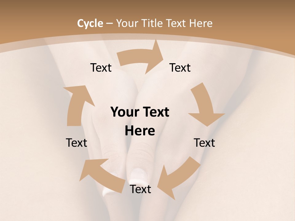 Close Up Of A Woman Body With Close Hands Between The Legs PowerPoint Template