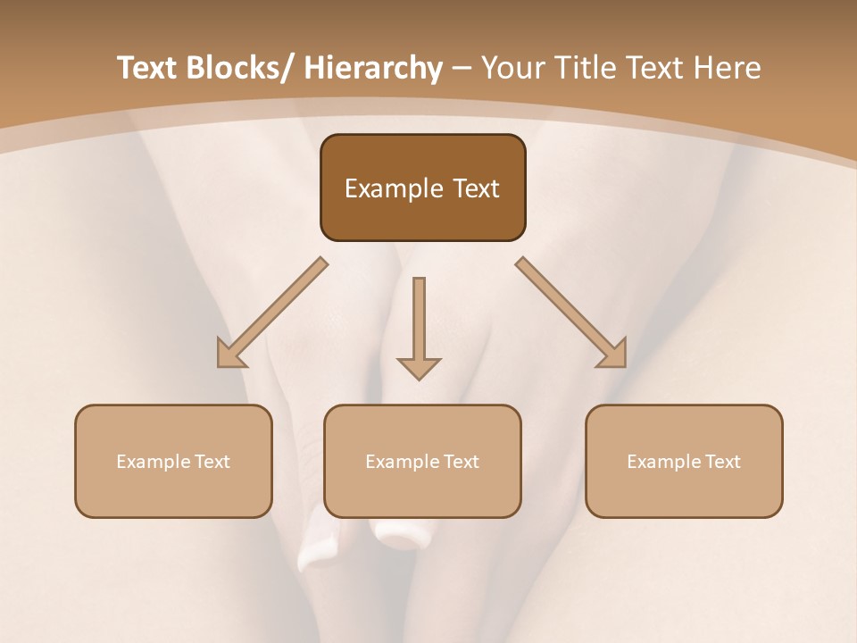 Close Up Of A Woman Body With Close Hands Between The Legs PowerPoint Template