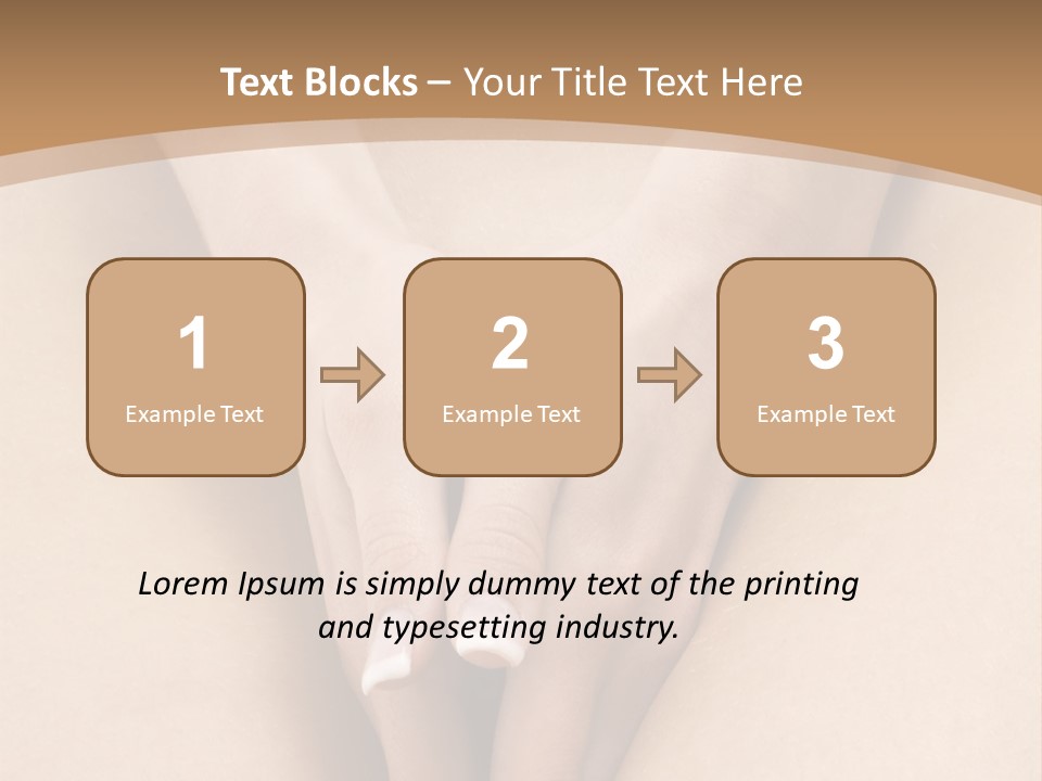 Close Up Of A Woman Body With Close Hands Between The Legs PowerPoint Template