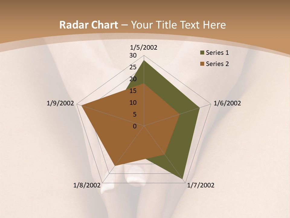 Close Up Of A Woman Body With Close Hands Between The Legs PowerPoint Template
