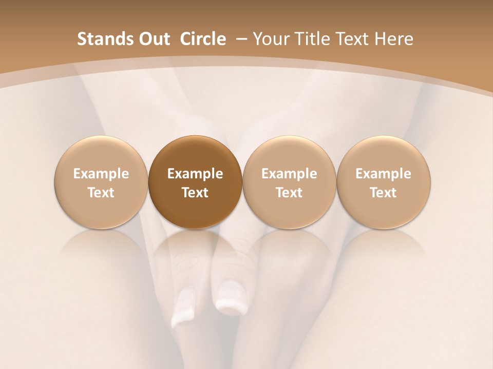 Close Up Of A Woman Body With Close Hands Between The Legs PowerPoint Template