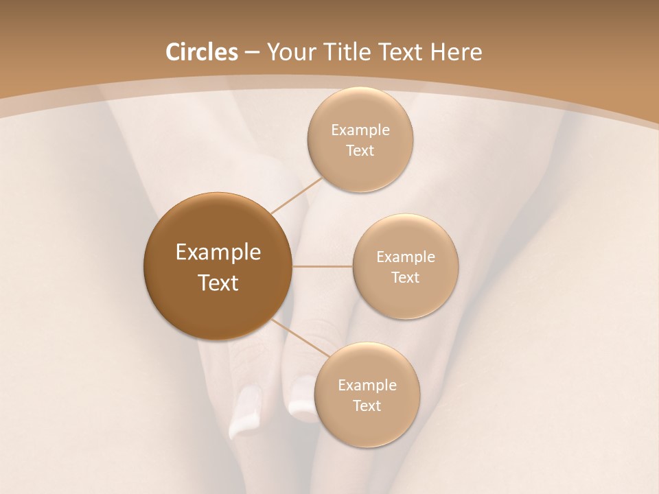 Close Up Of A Woman Body With Close Hands Between The Legs PowerPoint Template