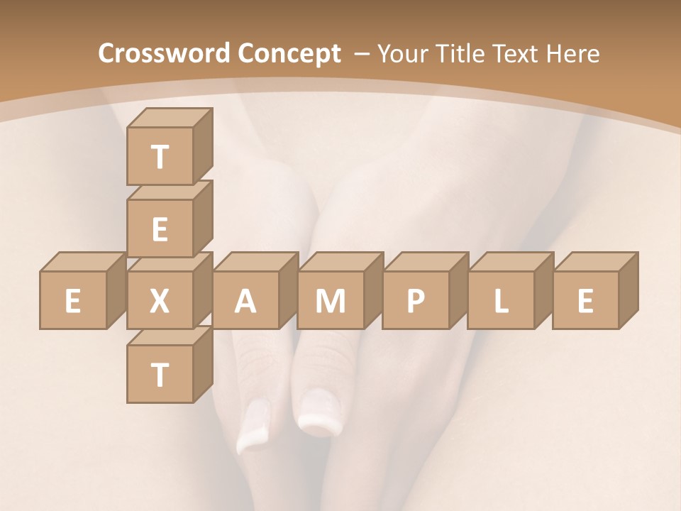 Close Up Of A Woman Body With Close Hands Between The Legs PowerPoint Template