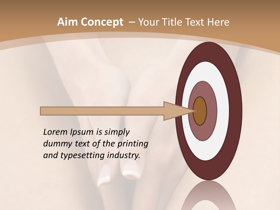 Close Up Of A Woman Body With Close Hands Between The Legs PowerPoint Template