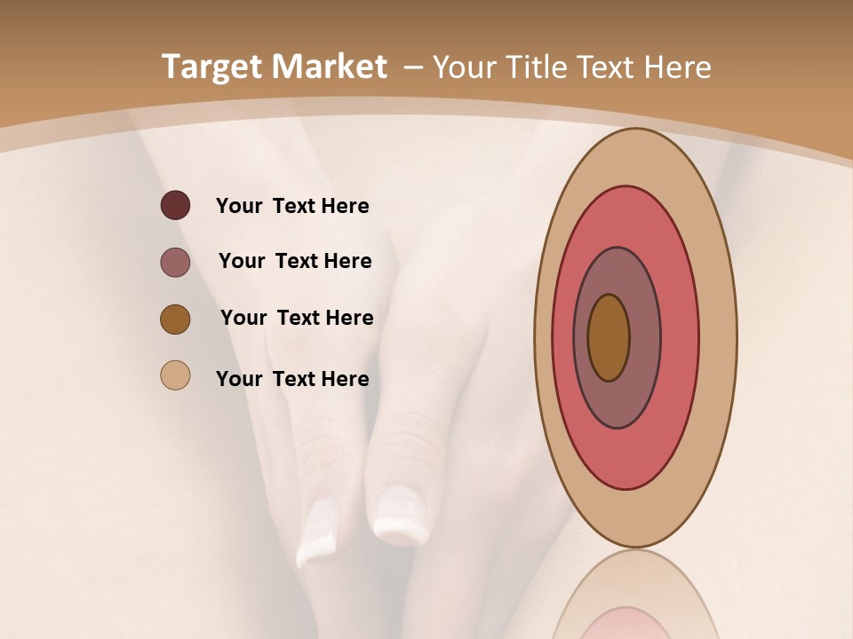 Close Up Of A Woman Body With Close Hands Between The Legs PowerPoint Template