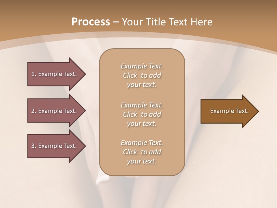 Close Up Of A Woman Body With Close Hands Between The Legs PowerPoint Template