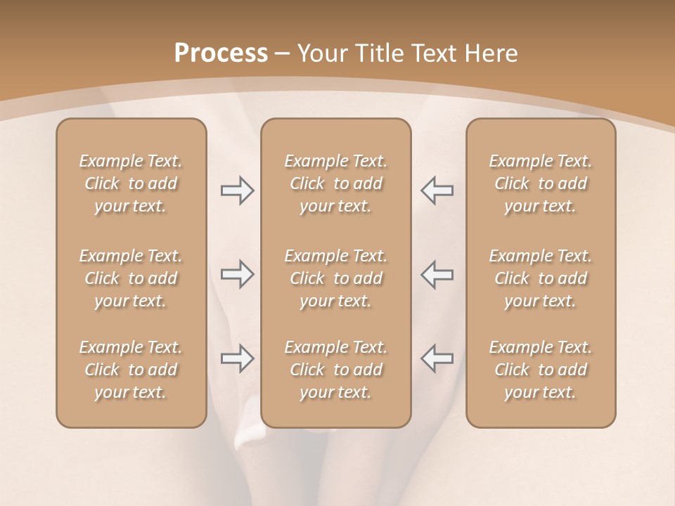 Close Up Of A Woman Body With Close Hands Between The Legs PowerPoint Template