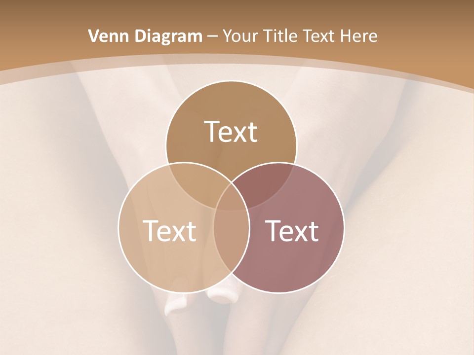 Close Up Of A Woman Body With Close Hands Between The Legs PowerPoint Template