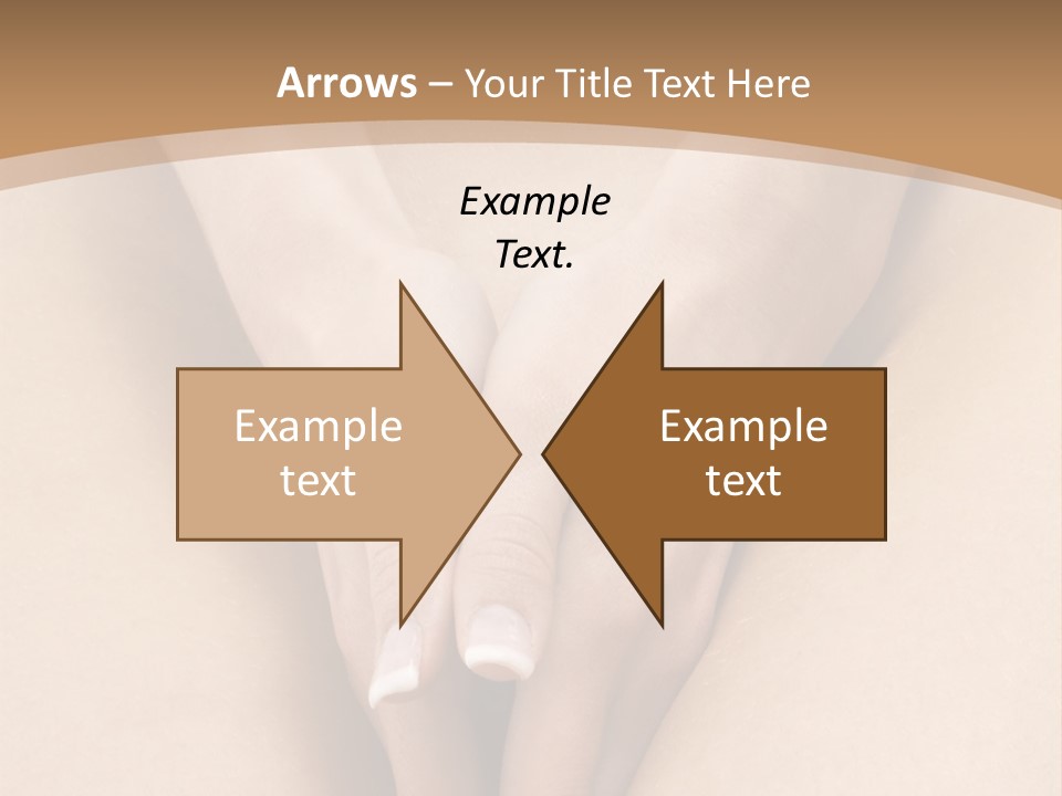 Close Up Of A Woman Body With Close Hands Between The Legs PowerPoint Template