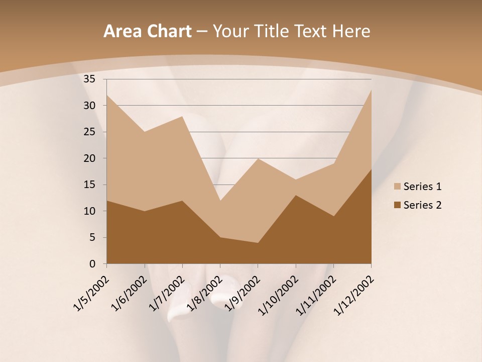 Close Up Of A Woman Body With Close Hands Between The Legs PowerPoint Template