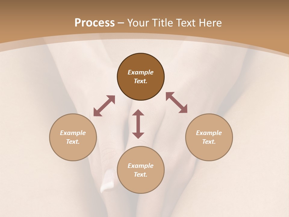 Close Up Of A Woman Body With Close Hands Between The Legs PowerPoint Template