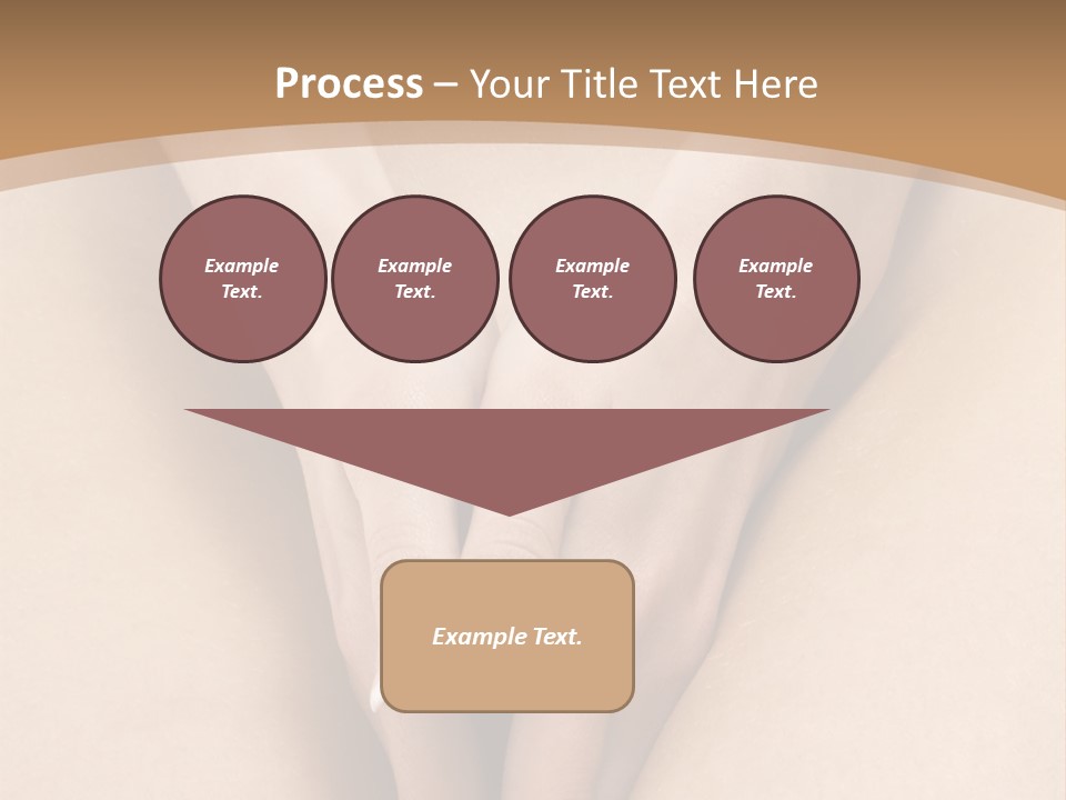 Close Up Of A Woman Body With Close Hands Between The Legs PowerPoint Template