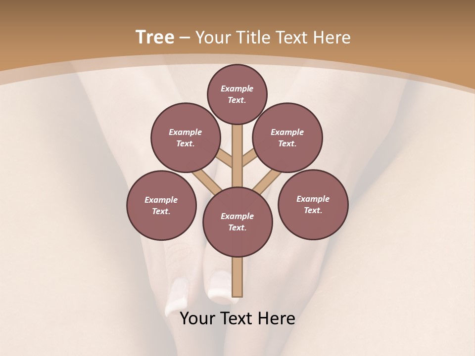 Close Up Of A Woman Body With Close Hands Between The Legs PowerPoint Template