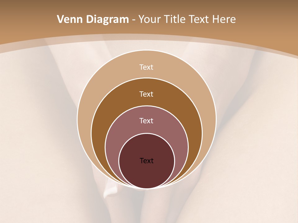 Close Up Of A Woman Body With Close Hands Between The Legs PowerPoint Template