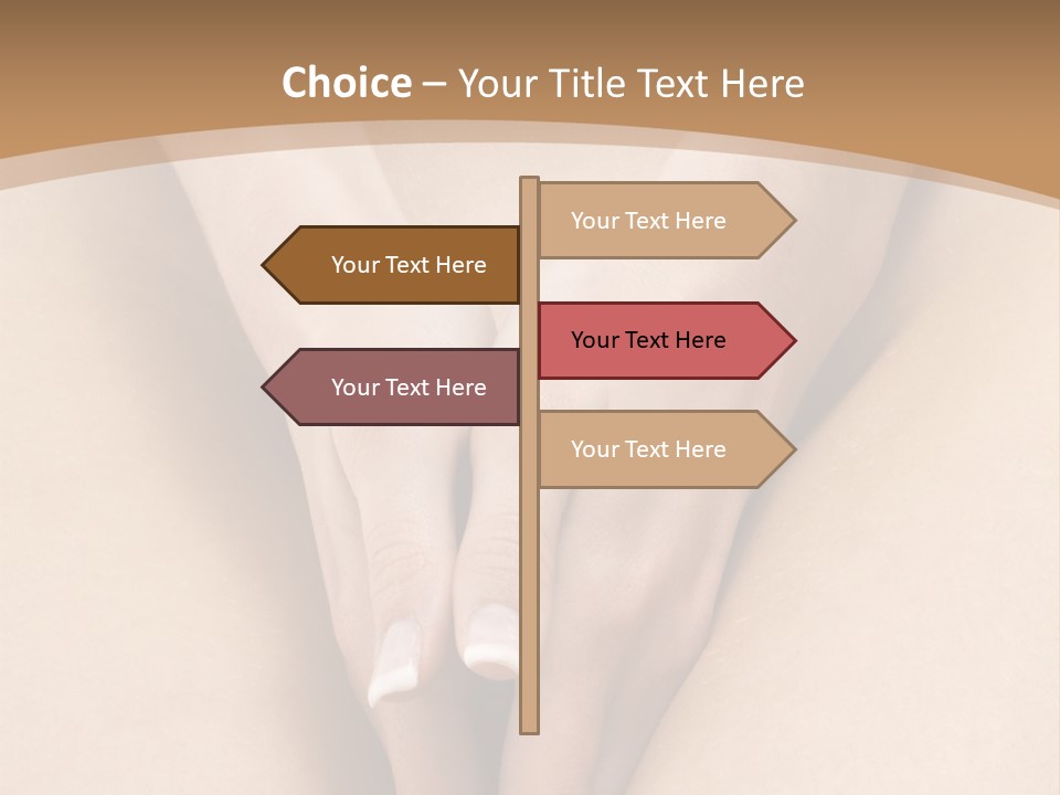 Close Up Of A Woman Body With Close Hands Between The Legs PowerPoint Template