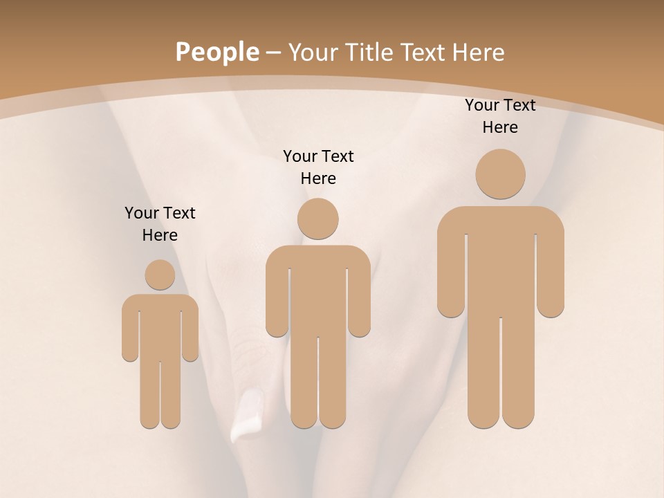 Close Up Of A Woman Body With Close Hands Between The Legs PowerPoint Template