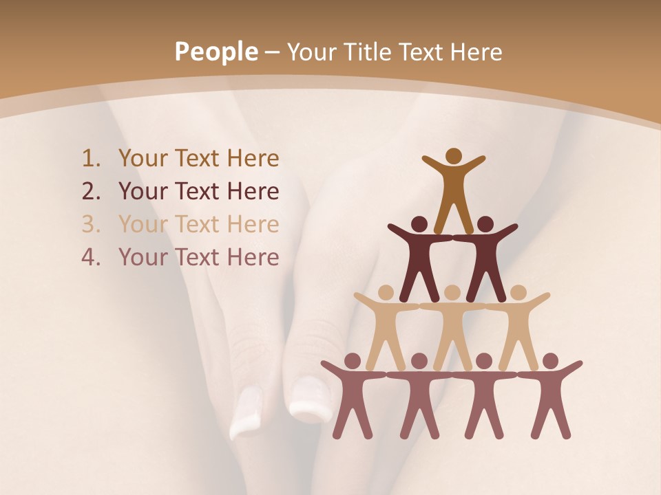 Close Up Of A Woman Body With Close Hands Between The Legs PowerPoint Template
