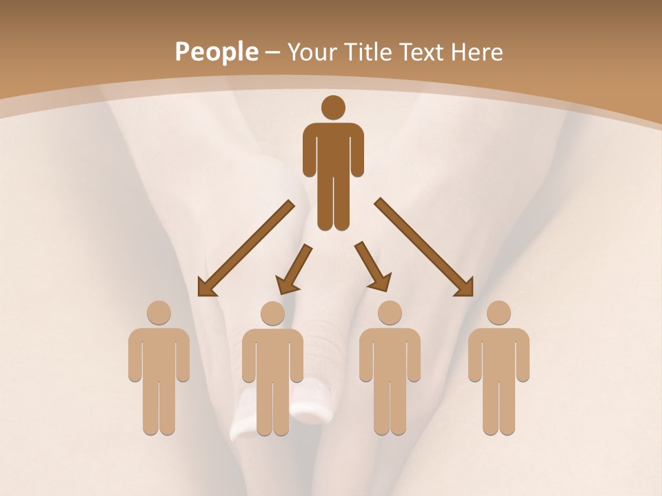 Close Up Of A Woman Body With Close Hands Between The Legs PowerPoint Template