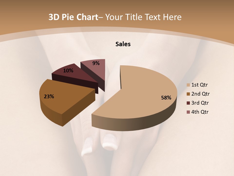 Close Up Of A Woman Body With Close Hands Between The Legs PowerPoint Template