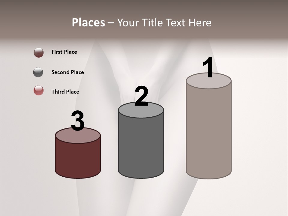 Part Of A Nude Woman Body With Close Hands Between The Legs In A Vintage Photo PowerPoint Template