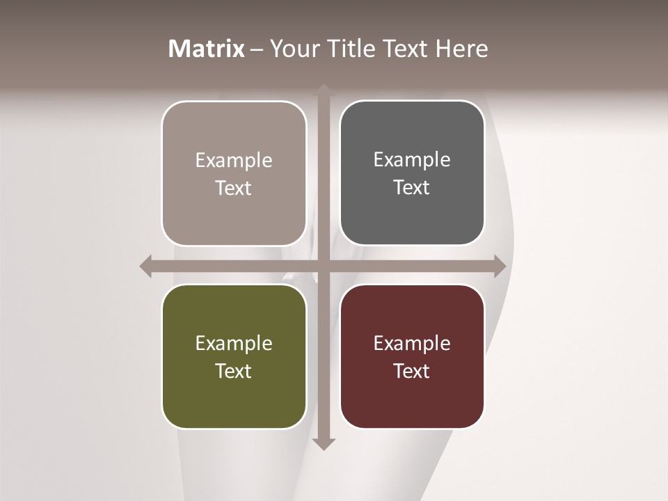 Part Of A Nude Woman Body With Close Hands Between The Legs In A Vintage Photo PowerPoint Template