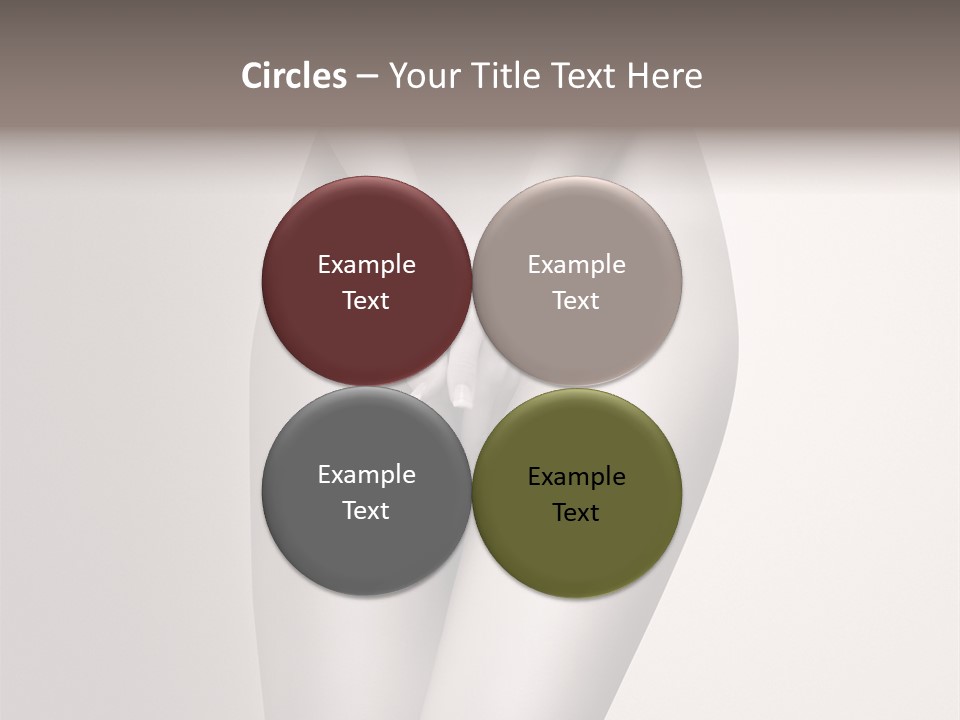 Part Of A Nude Woman Body With Close Hands Between The Legs In A Vintage Photo PowerPoint Template