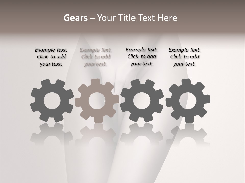 Part Of A Nude Woman Body With Close Hands Between The Legs In A Vintage Photo PowerPoint Template