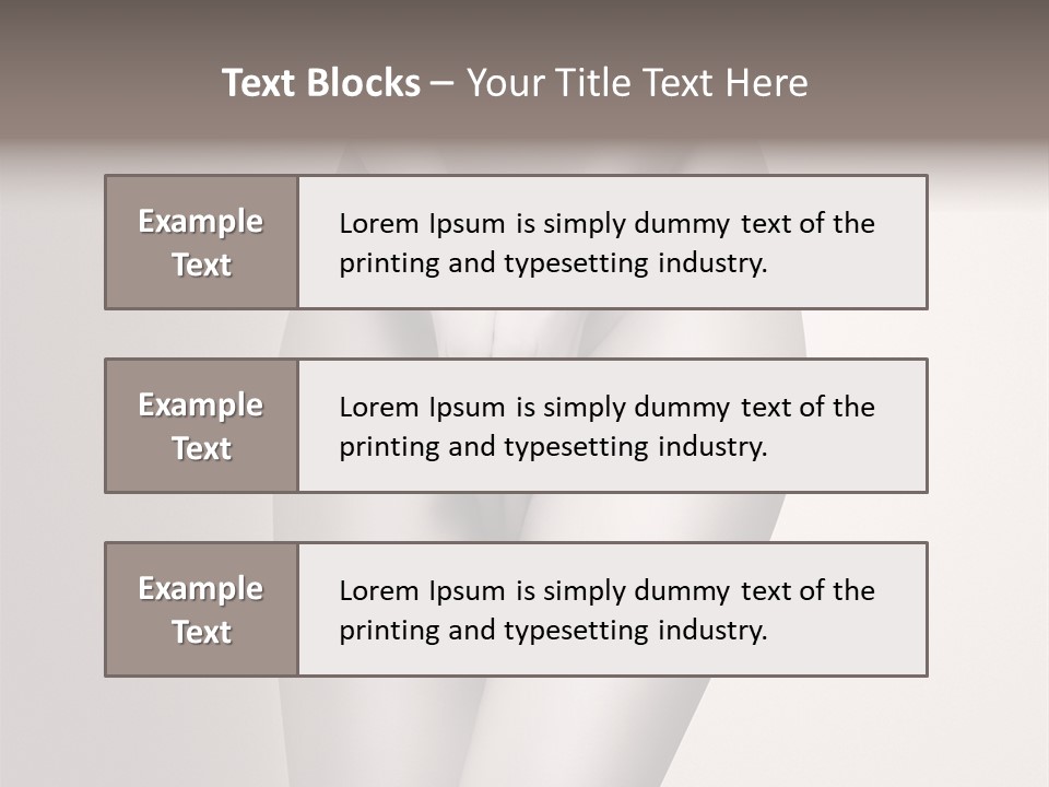 Part Of A Nude Woman Body With Close Hands Between The Legs In A Vintage Photo PowerPoint Template