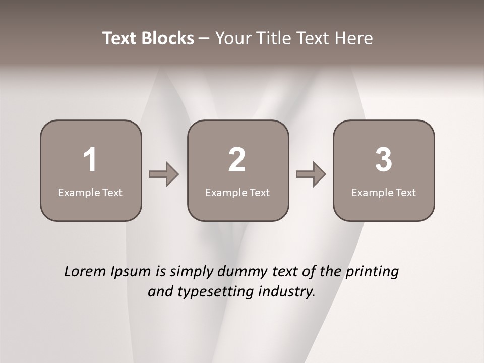 Part Of A Nude Woman Body With Close Hands Between The Legs In A Vintage Photo PowerPoint Template